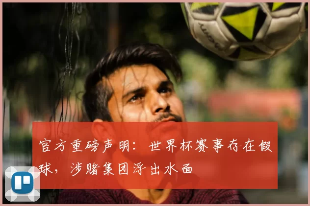官方重磅声明：世界杯赛事存在假球，涉赌集团浮出水面